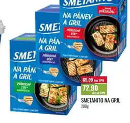 Ratio Smetanito na gril nabídka