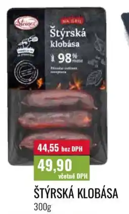 Ratio Štýrská klobása nabídka