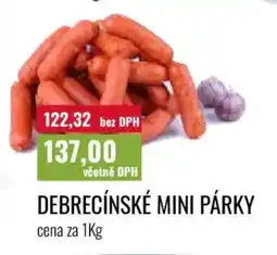 Ratio Debrecínské mini párky nabídka