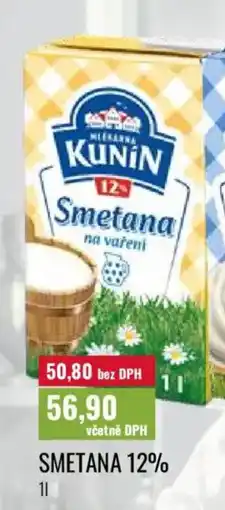 Ratio KUNIN Smetana 12% nabídka