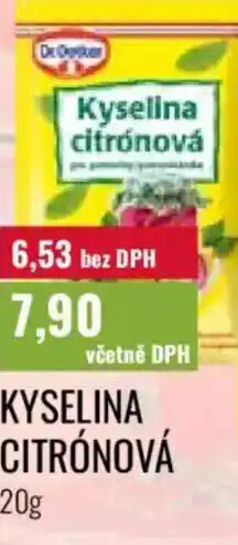 Ratio Dr.Oetker Kyselina citrónová nabídka