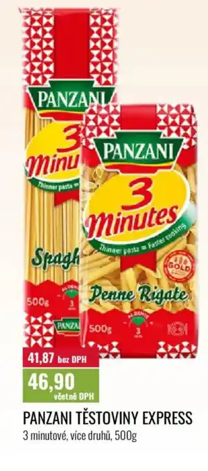 Ratio Panzani těstoviny express nabídka