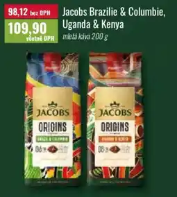 Ratio Jacobs Brazilie & Columbie, Uganda & Kenya nabídka