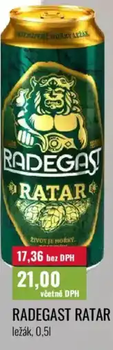 Ratio Radegast ratar nabídka