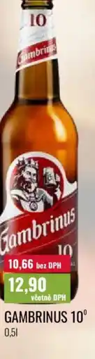 Ratio Gambrinus 10° nabídka