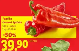 Lidl Paprika červená špičatá nabídka