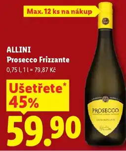 Lidl ALLINI Prosecco Frizzante nabídka