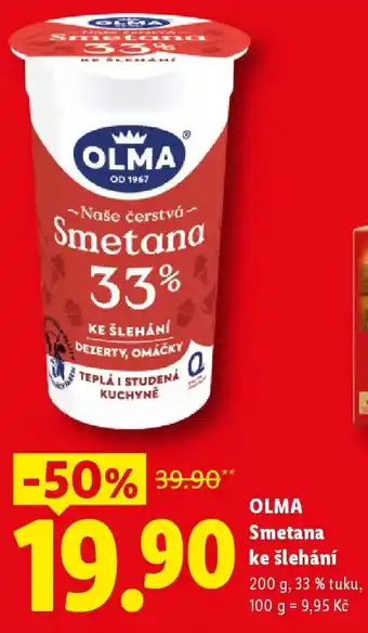 OLMA Smetana ke šlehání
