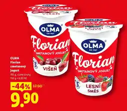 Lidl OLMA Florian smetanový jogurt nabídka