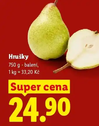 Lidl Hrušky nabídka
