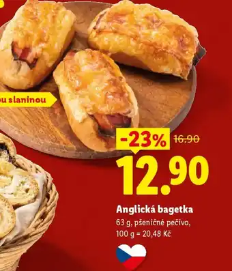Lidl Anglická bagetka nabídka