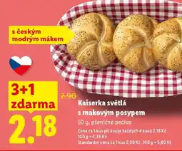 Lidl Kaiserka světlá s makovým posypem nabídka