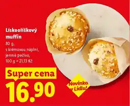Lidl Lískooříškový muffin nabídka