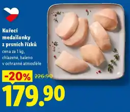 Lidl Kuřecí medailonky z prsních řízků nabídka