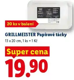 Lidl GRILLMEISTER Papírové tácky nabídka