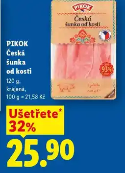 Lidl PIKOK Česká šunka od kosti nabídka