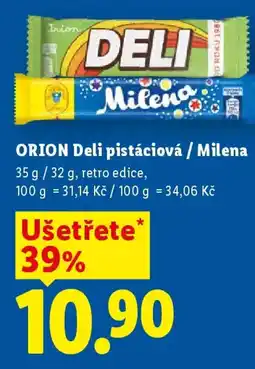 Lidl ORION Deli pistáciová / Milena nabídka