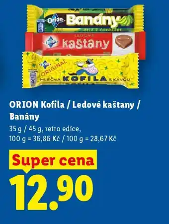 Lidl ORION Kofila / Ledové kaštany/ Banány nabídka