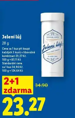Lidl Jelení lůj nabídka