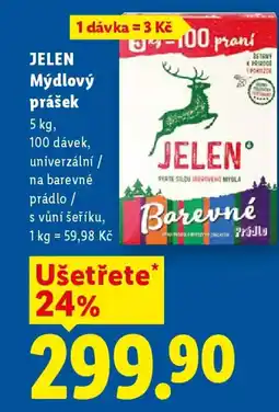 Lidl JELEN Mýdlový prášek nabídka