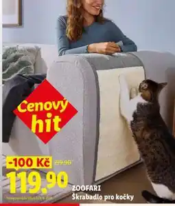 Lidl Zoofari Škrabadlo pro kočky nabídka