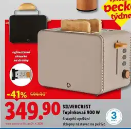 Lidl SILVERCREST Topinkovač 900 W nabídka