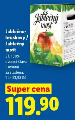Lidl Jablečno- hruškový/ Jablečný mošt nabídka