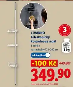 Lidl Livarno Teleskopický koupelnový regál nabídka