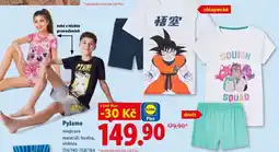 Lidl Pyžamo nabídka
