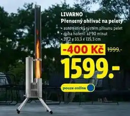 Lidl LIVARNO Přenosný ohřívač na pelety nabídka