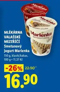 Lidl SMETANOVÝ JOGURT MARLENKA nabídka