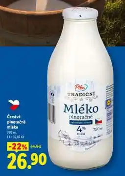 Lidl Pilos Tradiční Mléko plnotučné nabídka