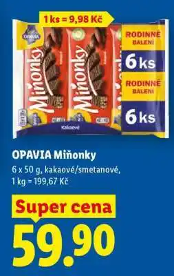 Lidl Opavia Miňonky nabídka