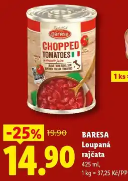 Lidl BARESA Loupaná rajčata nabídka