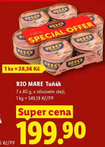 Lidl RIO MARE Tuňák nabídka
