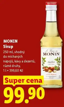 Lidl MONIN Sirup nabídka