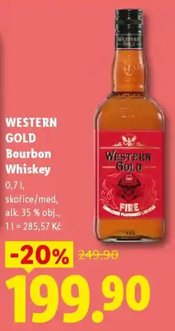 Lidl WESTERN GOLD Bourbon Whiskey nabídka