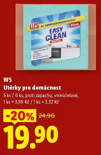 Lidl W5 Utěrky pro domácnost nabídka