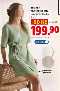 Lidl ESMARA Mušelínové šaty nabídka