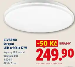 Lidl LIVARNO Stropní LED svítidlo 17 W nabídka