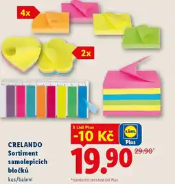 Lidl CRELANDO Sortiment samolepicích bločků nabídka