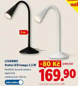 Lidl LIVARNO Stolní LED lampa 3,5 W nabídka
