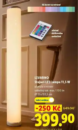 Lidl LIVARNO Stojací LED lampa 11,5 W nabídka