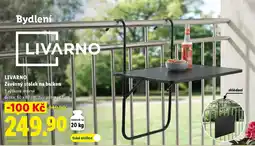 Lidl LIVARNO Závěsný stolek na balkon nabídka