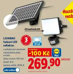 Lidl LIVARNO Solární LED reflektor nabídka