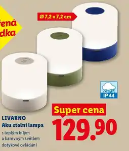 Lidl LIVARNO Aku stolní lampa nabídka