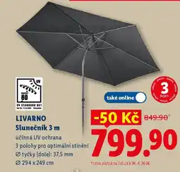 Lidl LIVARNO Slunečník 3 m nabídka