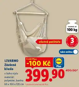 Lidl LIVARNO Závěsné křeslo nabídka