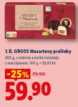 Lidl J.D. GROSS Mozartovy pralinky nabídka