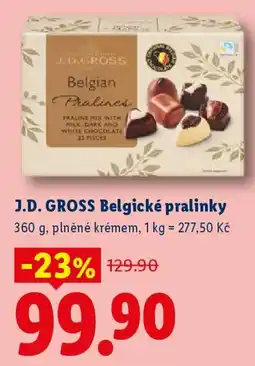 Lidl J.D. GROSS Belgické pralinky nabídka